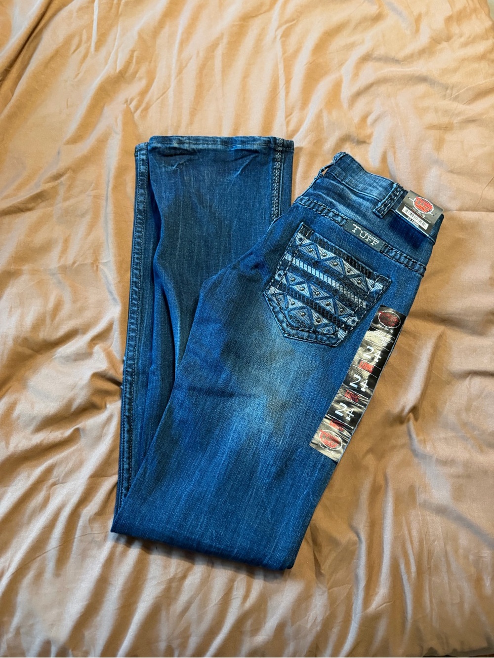 Cowgirl Tuff Slate Dark Blue Denim Jeans